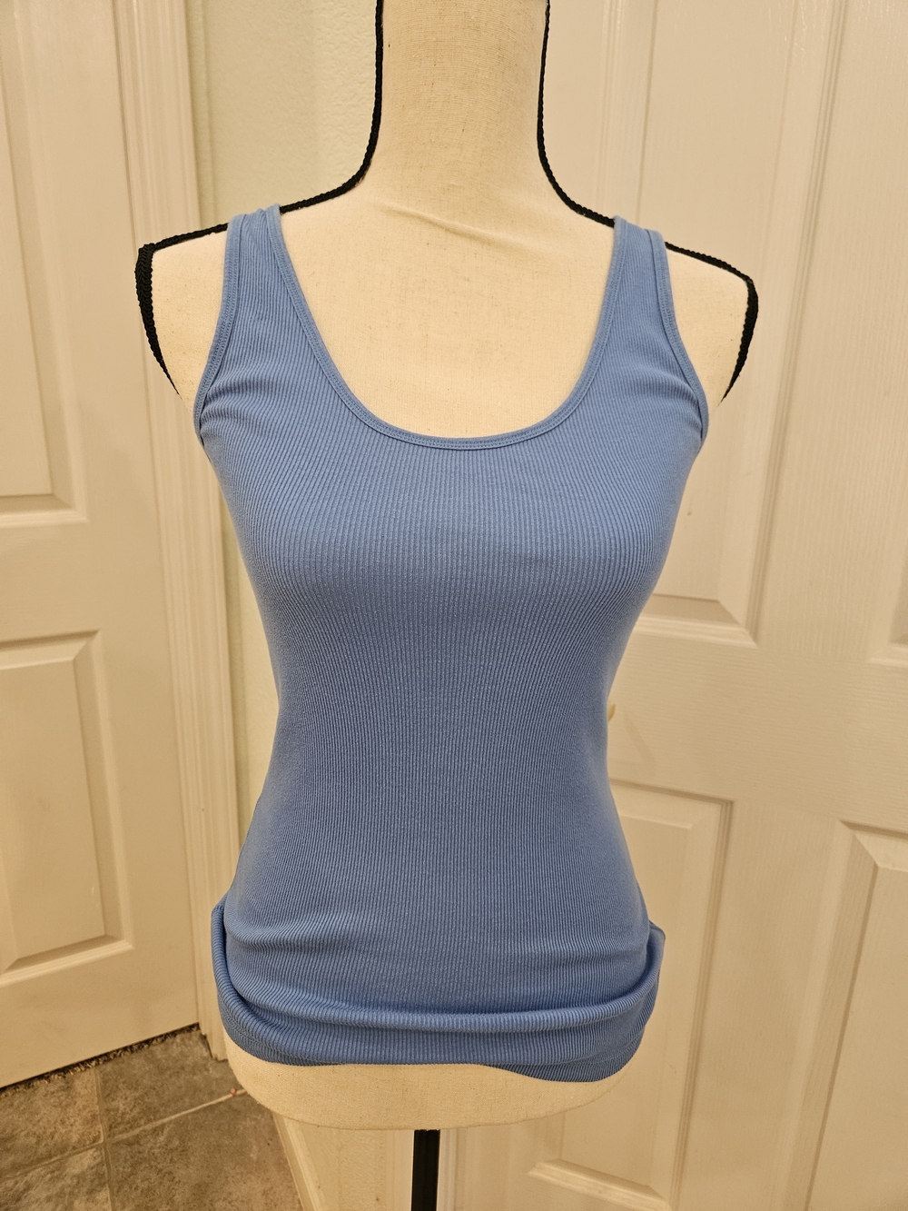 American Eagle Outfitters Women's Ribbed Tank — Blue